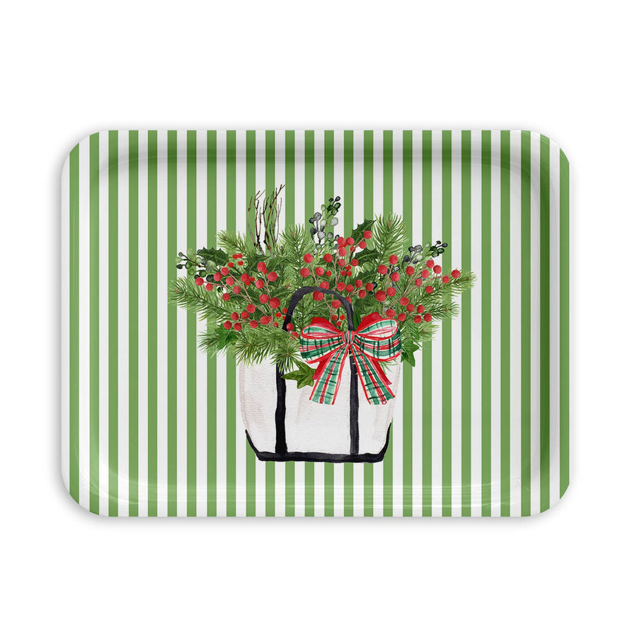 Christmas Tote Serving Tray