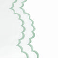 Double Scallop Embroidered Percale Euro Sham Pair