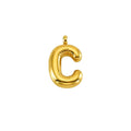Puffy Gold Letter Pendant