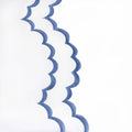Double Scallop Embroidered Percale Euro Sham Pair