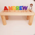Personalized Puzzle Name Bench