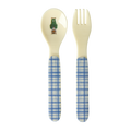 Baby Spoon and Fork - Blue - Nathalie Lété Print