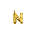 Puffy Gold Letter Pendant