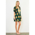 Floral Print V-Neck Dress
