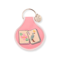 Blossom & Bird Tile Embroidered Keychain