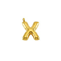 Puffy Gold Letter Pendant