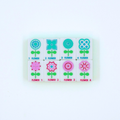 Crystal Confetti Lemon-Lime | Mahjong with a Sprinkle of Color and Joy | 1.25" x 0.9" x 0.7"