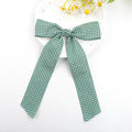 Rosewater Gingham Ribbon bow clips - 21 colors
