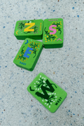 Floating Mahjong Tiles in bright green for the Pool