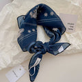 Pastoral Indigo Floral Bandana Square scarf