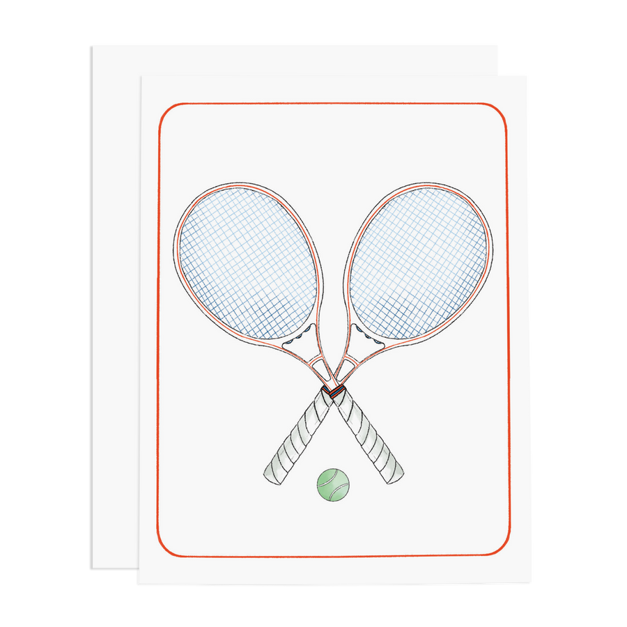 Tennis Weekender Society Greeting Card
