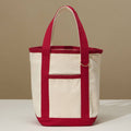 Everywhere-Carry Canvas Tote Bag with Charm Holder