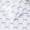 Bows Printed Cotton Percale Duvet Set