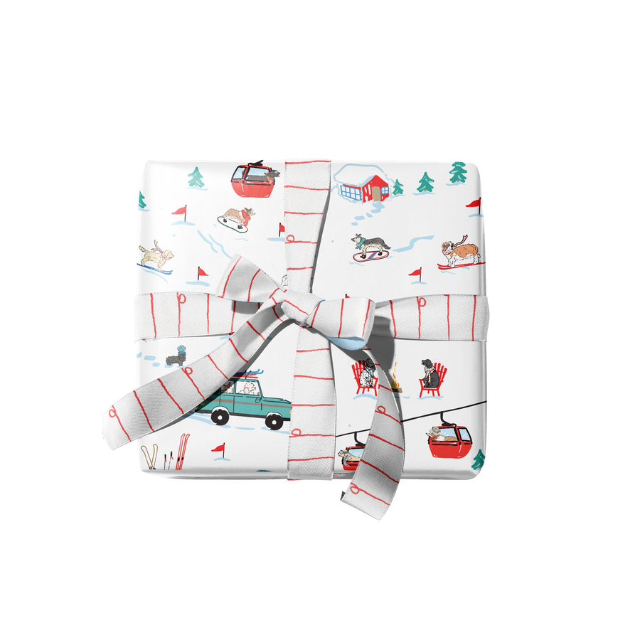 Ski Dogs Gift Wrap