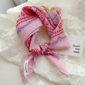 Pink fairy tale Floral Bandana Square scarf