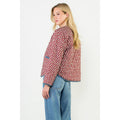 Print Detailed Quilted Jacket