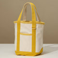 Everywhere-Carry Canvas Tote Bag with Charm Holder