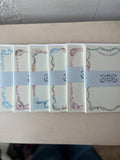 French Menu Stationery Set of 8