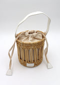 The Emily Straw and Leather Tote