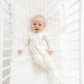 Bear Hugs Zip Footie - Ivory