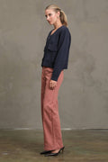 Vintage Seam Wide Denim Pants