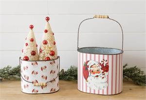 Vintage Santa Containers