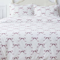 Bows Printed Cotton Percale Duvet Set