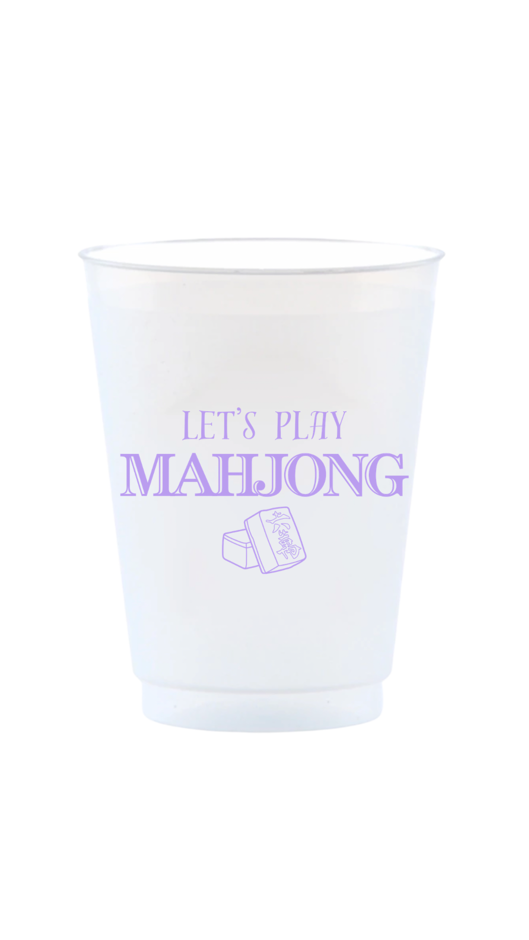 Let's Play Mahjong Reusable Frost Flex Cups