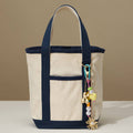 Everywhere-Carry Canvas Tote Bag with Charm Holder