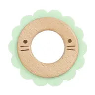Lion Silicone and Wood Teether