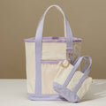 Everywhere-Carry Canvas Tote Bag with Charm Holder