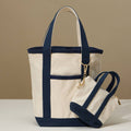 Everywhere-Carry Canvas Tote Bag with Charm Holder