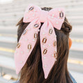 Football Pearl Bow Clip