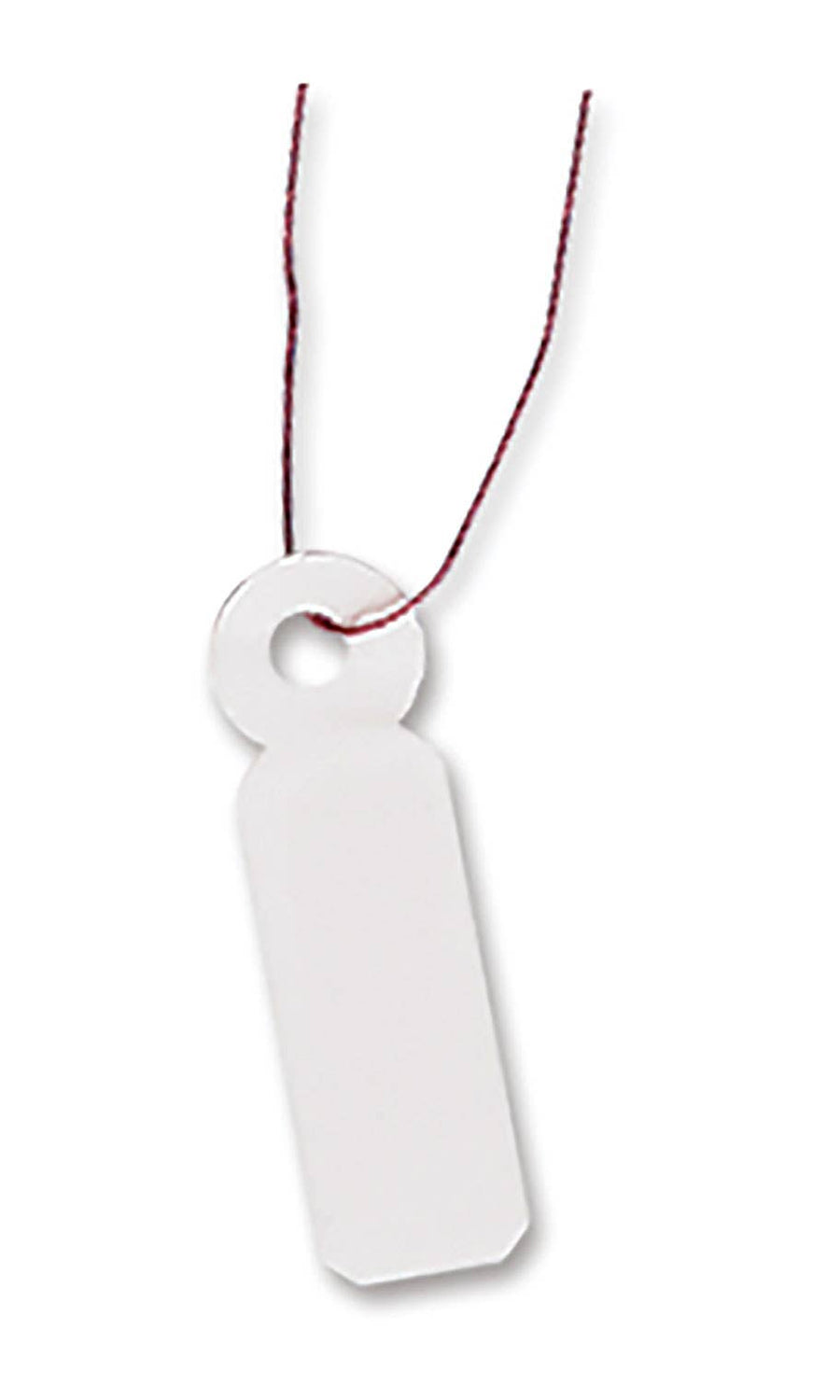 #2 Strung Merchandise Price Tags - White - Carton of 1,000