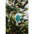 Needlepoint Icon Ornament - Tennis Racket