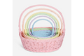 Pastel Willow Weaving Basket