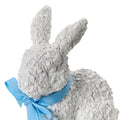 Set of 2 Easter Bunnies with Floral Relief Pattern