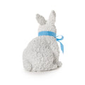 Set of 2 Easter Bunnies with Floral Relief Pattern