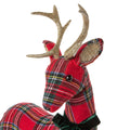Set of 2 Holiday Tartan Deer