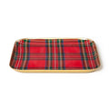 Tartan Set of 4 Decorative Metal Trays