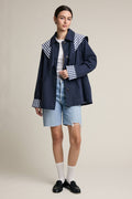 Gingham Scarf Detail Jacket - RJ1148