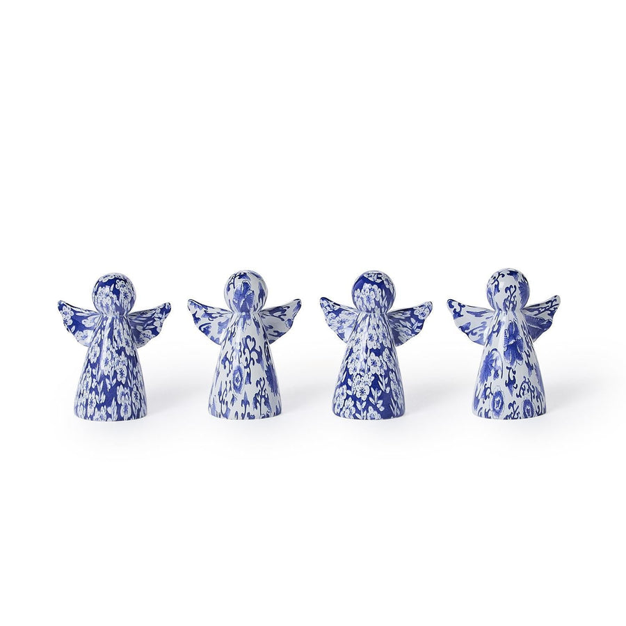 Blue & White Angel Figurines