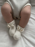 Little Bear Baby Booties - Cream