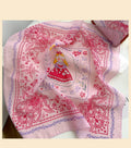 Pink fairy tale Floral Bandana Square scarf