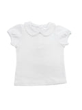 Scalloped Collared Girls Shirt