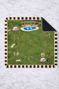 On the green golf mahjong mat 33"x33"