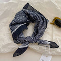 Pastoral Indigo Floral Bandana Square scarf