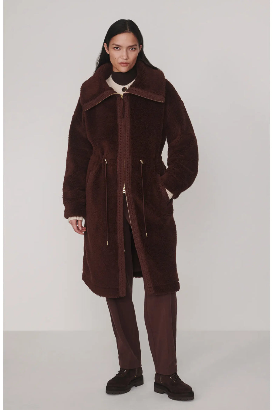 Bennet Long Faux Shearling Coat