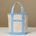 Everywhere-Carry Canvas Tote Bag with Charm Holder