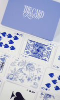 Blue Floral Canasta Cards with Points